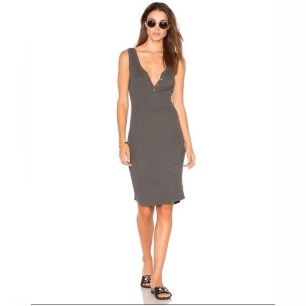 L’AGENCE Everly Knit Ribbed Tank Dressm